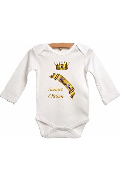 venüsdijital I WAS CIRCUMCITED GOLD PRINTED MODEL 20238 BABY BODY ZIBIN