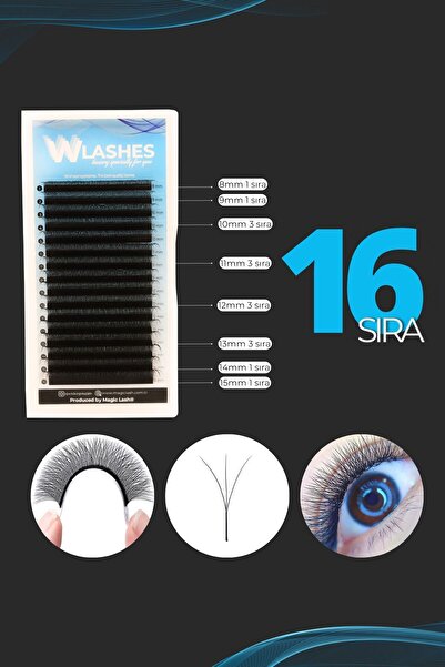 Magic Lash 3d Volume W Lash Ipek Kirpik 8/15mm Mix Premium Ekonomik 16 Sıra