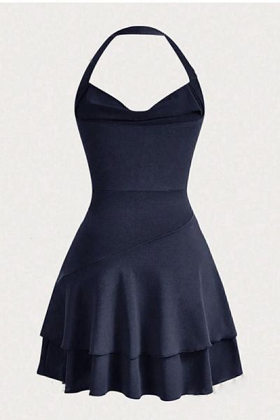 Edela Rochie mini cu bretele 5022 - Decolteu