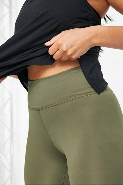 Nike One Performance Training Dri-fit Leggings Toparlayıcı Iç Cepli Haki Yeşil Tayt