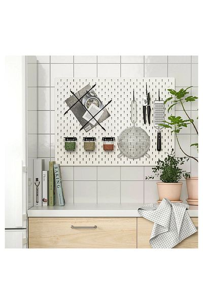IKEA Skadis Black Flexible Board Part - Multi-Purpose, 27 Cm, 3 Pieces
