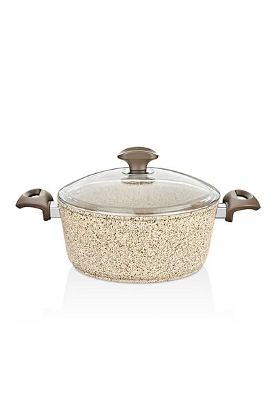 FALEZ Creamy Granite 30 Cm Deep Pot