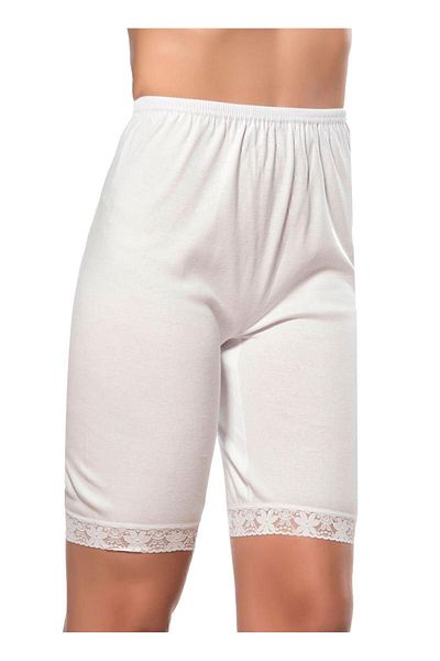 ÖZKAN underwear Özkan 0114 - Colanți flexibili și moi pentru damă, model din bumbac cu coastă, scurti peste genunchi