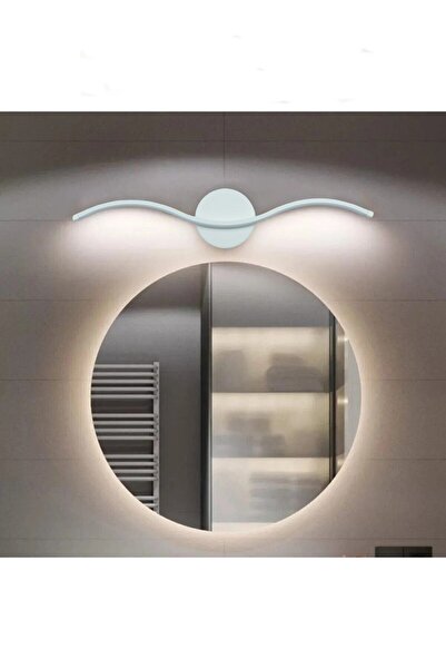 Fer Avize Diana Modern Tasarım Beyaz Renk Gün Işığı Ledli Banyo - Mutfak - Salon Led Duvar Aplik