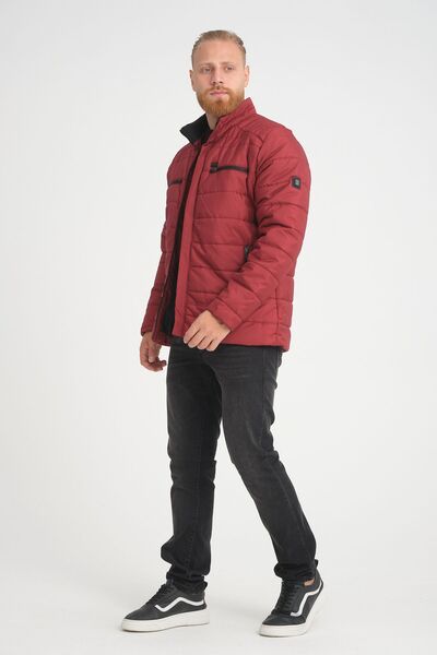 Wise Чоловічий надувний куртка з високим коміром - водонепроникна та з кишенями