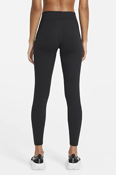 Nike Leg-a-see Leggings Zip Fermuarlı Siyah Toparlayıcı Tayt