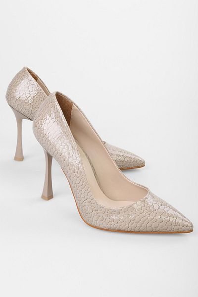 Shoeberry Mony Mink Snake Patterned Damen-Stiletto