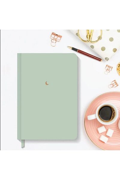 AKILLICA Moon Series - 4-Piece Hardcover Notebook Set, Plain Unlined, Hard Cover, 10X13 cm