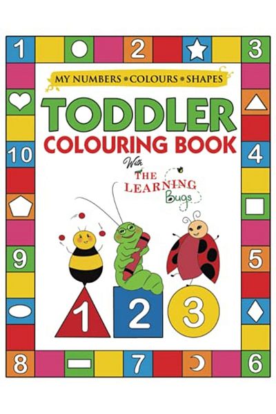Ingram My Numbers Colours And Shapes Toddler Colouring Book With The Learning Bugs Fun Childrens Activit