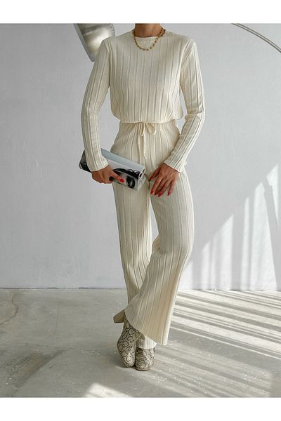 badibadii Corded Knitwear Set - Lower and Upper Set