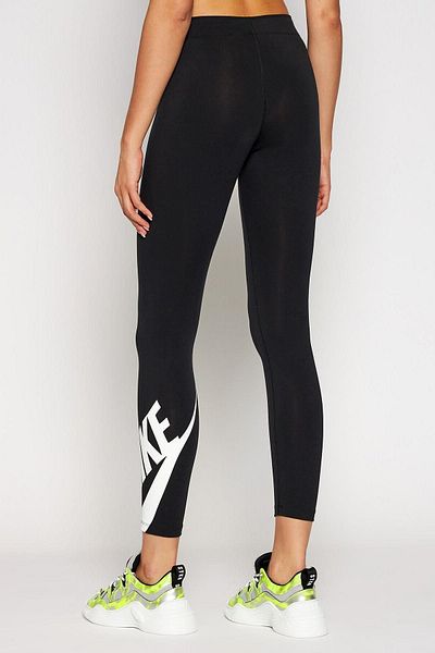 Nike Sportswear Swoosh Tight 7/8 Cotton Polyester Black Women's Tights