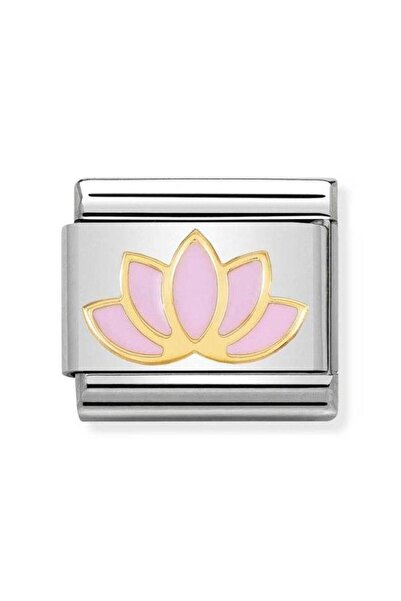 NOMİNATİON Composable Classic Dekoratif Link - Doğa - Lotus çiçeği - (17 Lotu...