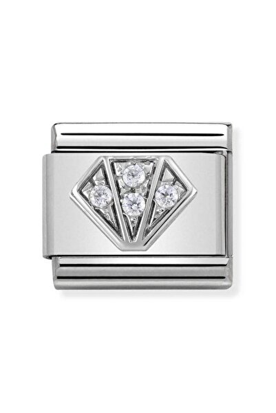 NOMİNATİON Composable Cl Symbols Steel , Cubic Zirconia And Silver 925 (32_di...