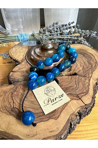 parze doğaltaş العقيق Efe مسبحة زرقاء