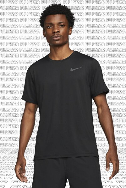 Nike Ανδρικό κοντομάνικο μπλουζάκι προπόνησης για τρέξιμο Pro Dri Fit, μαύρο