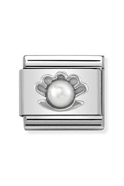 NOMİNATİON Composable Classic Symbols Steel , Silver 925 And Stones (03_shell Pearl Whıte)
