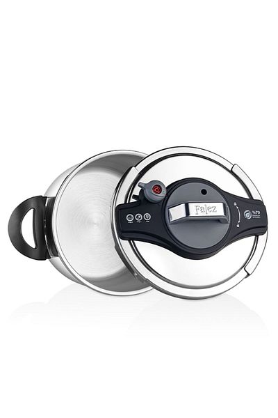 FALEZ Vento 4 Lt Pressure Cooker Black-grey