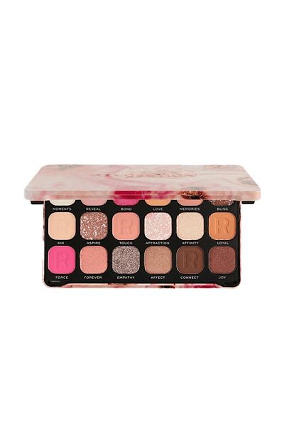 Revolution Affinity Eyeshadow Palette - 18 Colors, Matte Shiny Eyeshadow Plate