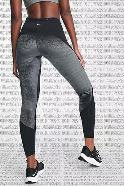 Nike Air Fast Running Full Length Leggings 3 Cepli Toparlayıcı Siyah Tayt