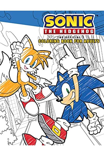 Simon Schuster Sonic The Hedgehog The Official Adult Coloring Book