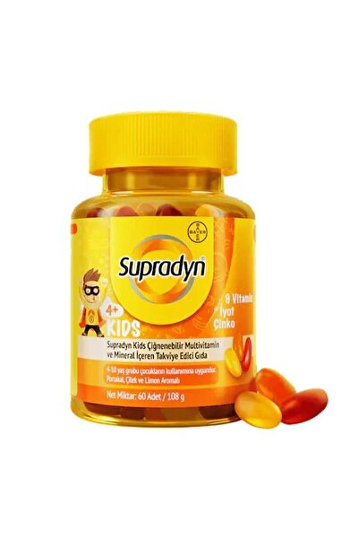 Bayer Supradyn Kids Çiğnenebilir Takviye Edici Gıda 60 Adet