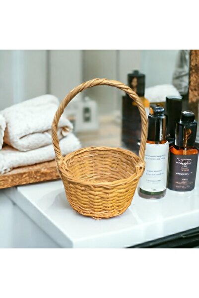 Greenosier Mini Bambu Sepet Organizer Hasır Düzenleyici Sepet