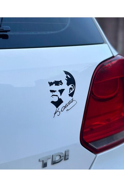 3dbaydesign 1 ملصق صورة ظلية لكمال أتاتورك