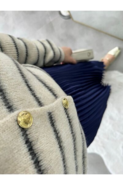 Butik Pilili Saten Etek(STANDART BEDEN)