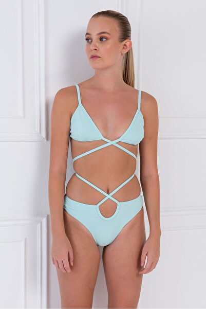 Kikiriki Turkuaz BAĞLAMALI BIKINI TAKIMI