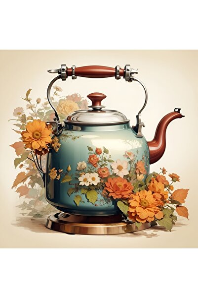 LİLYHOBBYLAND Sayılarla Boyama Hobi Seti Renkli Baskılı (ÇERÇEVELİ) 40x50 Cm:...