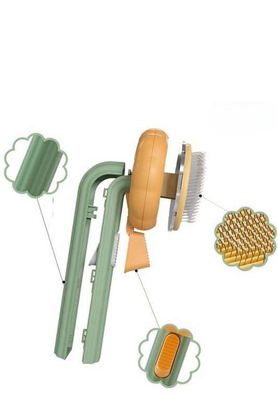 Hane Dostu Two Sided Cat and Dog Brush with Keys - Cat and Dog Comb