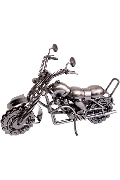 EXENET El Yapımı Dekoratif Metal Motorsiklet Vintage Koleksiyon Motor Masaüst...