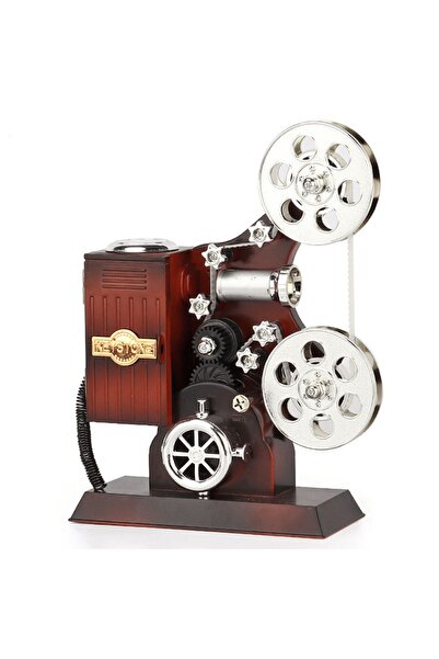 EXENET Nostalgic Retro Cinema Machine - Music Box Wind-up, Decorative Antique...