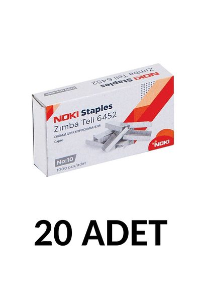 Noki 20 Pieces Small Size Staples No:10 (cu) 1000 Pieces