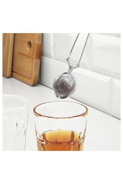 IKEA Tea-Herb Tea Strainer Stainless Steel, 15 cm In-Cup Strainer