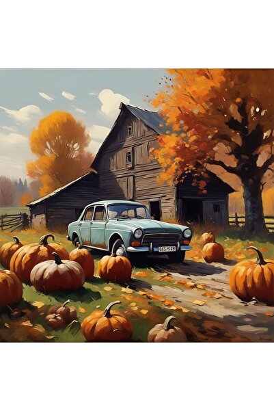 Genel Markalar Sayılarla Boyama Hobi Seti Renkli Baskılı(ÇERÇEVELİ) 40x50 Cm:...