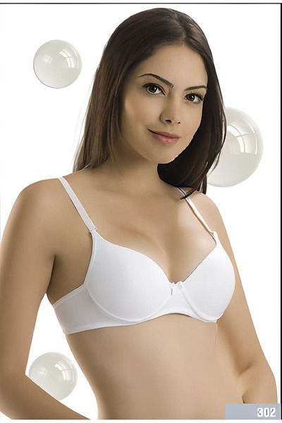 enmodaiçgiyim Γυναικείο σουτιέν Basic White Push Up Underwire