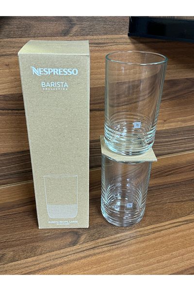 Nespresso زجاج وصفة طراز كبير موصى به من باريستا - عبوة من قطعتين