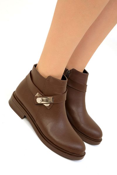 SOHO Women's Brown Boots - 19599 Model Bootie
