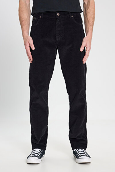 WRANGLER Texas Slim Fit Dar Kesim Normal Bel Siyah Esnek Pantolon