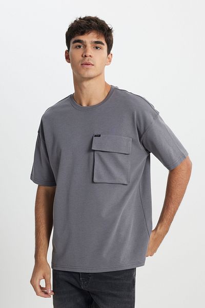 Lee Loose Fit Relaxed Cut Crew Neck Black T-Shirt