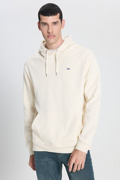 Lee Off-white Hooded 100% CottonRegularFit Sweatshirt