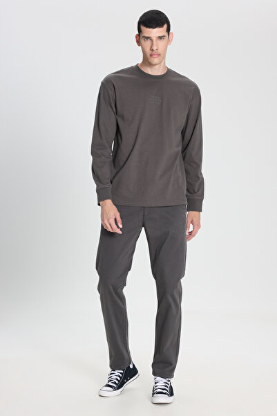 Lee Extreme Motion Slim Fit Dar Kesim Normal Bel Haki Esnek Chino Pantolon