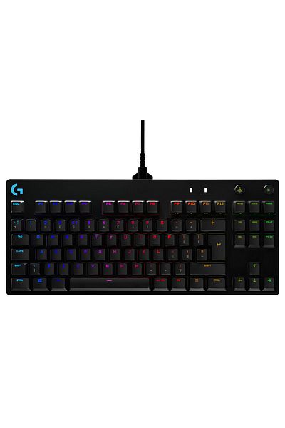 logitech لوحة مفاتيح الألعاب الميكانيكية G Pro RGB باللون الأسود -920- 009392