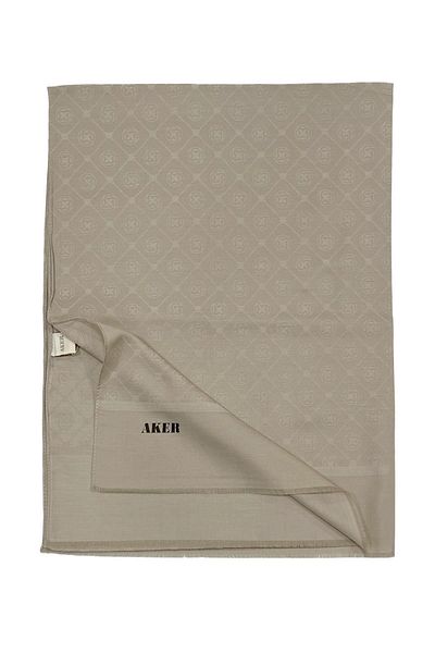 Aker Stone Colored Cotton Shawl - 933 Model