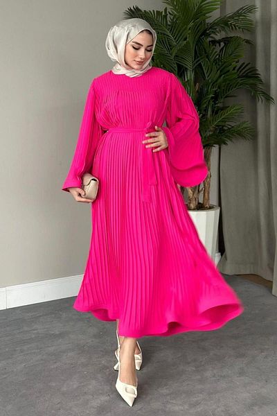 Şule Giyim Perry Dress Fuchsia