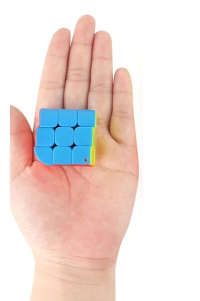 TOYFEST Set of 4 Speed Intelligence Cube Intellect Cube Rubic Cube Set Fiber 2X2 - 3X3 - Square 3X3 - 3X3 Keychain