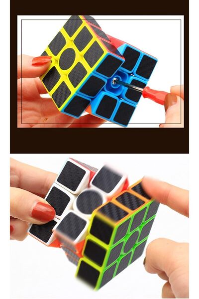 TOYFEST Set of 4 Speed Intelligence Cube Intellect Cube Rubic Cube Set Fiber 2X2 - 3X3 - Square 3X3 - 3X3 Keychain