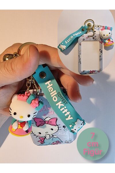 TOYFEST Hello Kitty Figür Anahtarlık Çanta Aksesuarı ve Kartlık 2 si bir Arad...