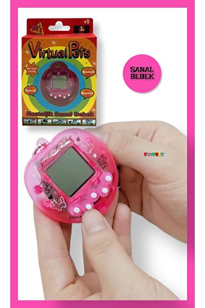 TOYFEST Nostaljik Sanal Bebek Virtual Pets  - Kalp Pembe